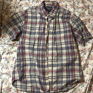 PLAID MADRAS BUTTON UP The New Ivy Brand
